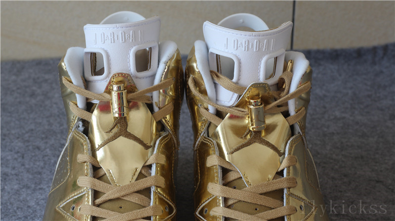 Top Quality Air Jordan 6 Pinnacle Metallic Gold